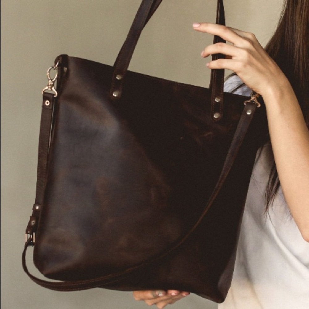 Real Leather Tote Bag